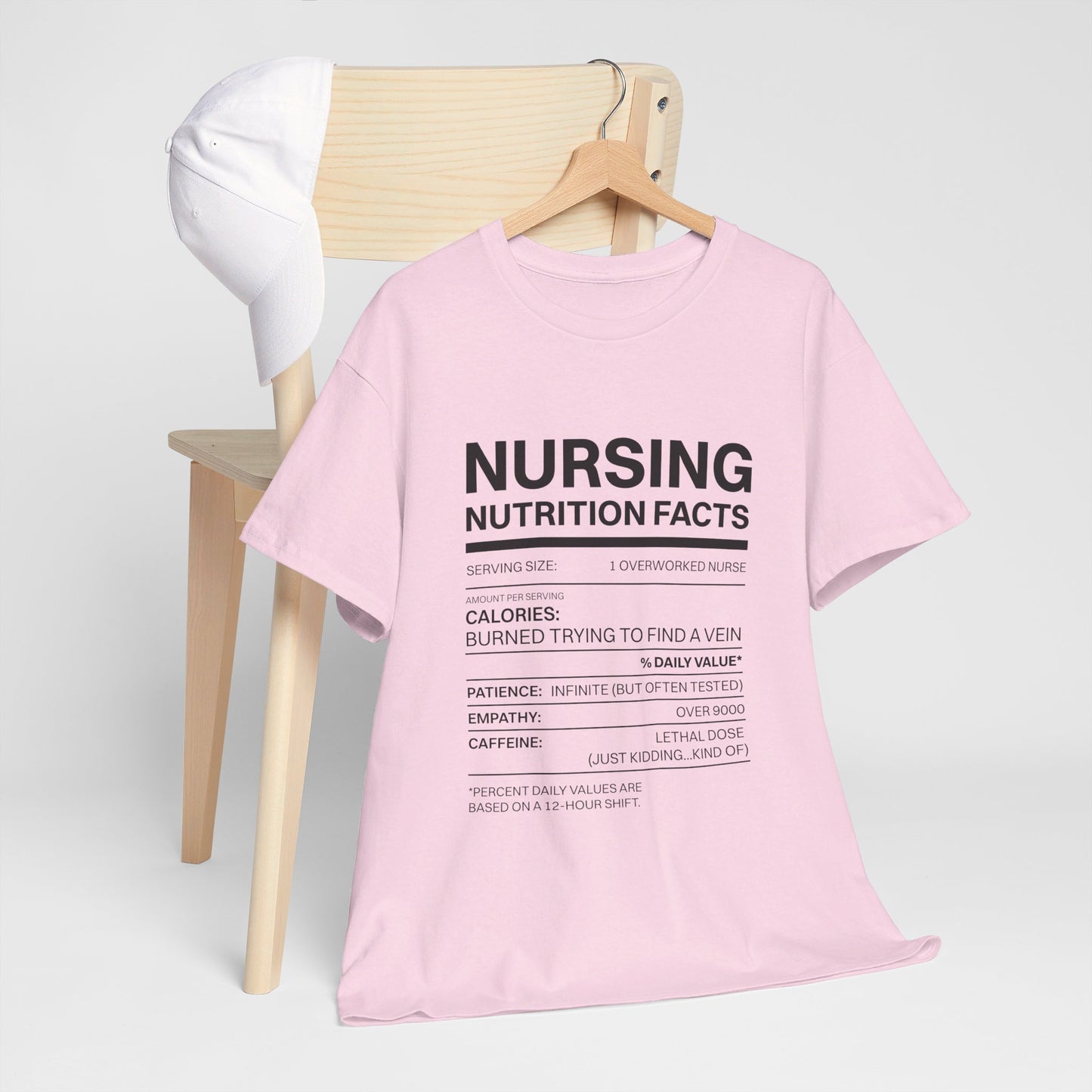 Funny Nursing Nutritional Fact Tee