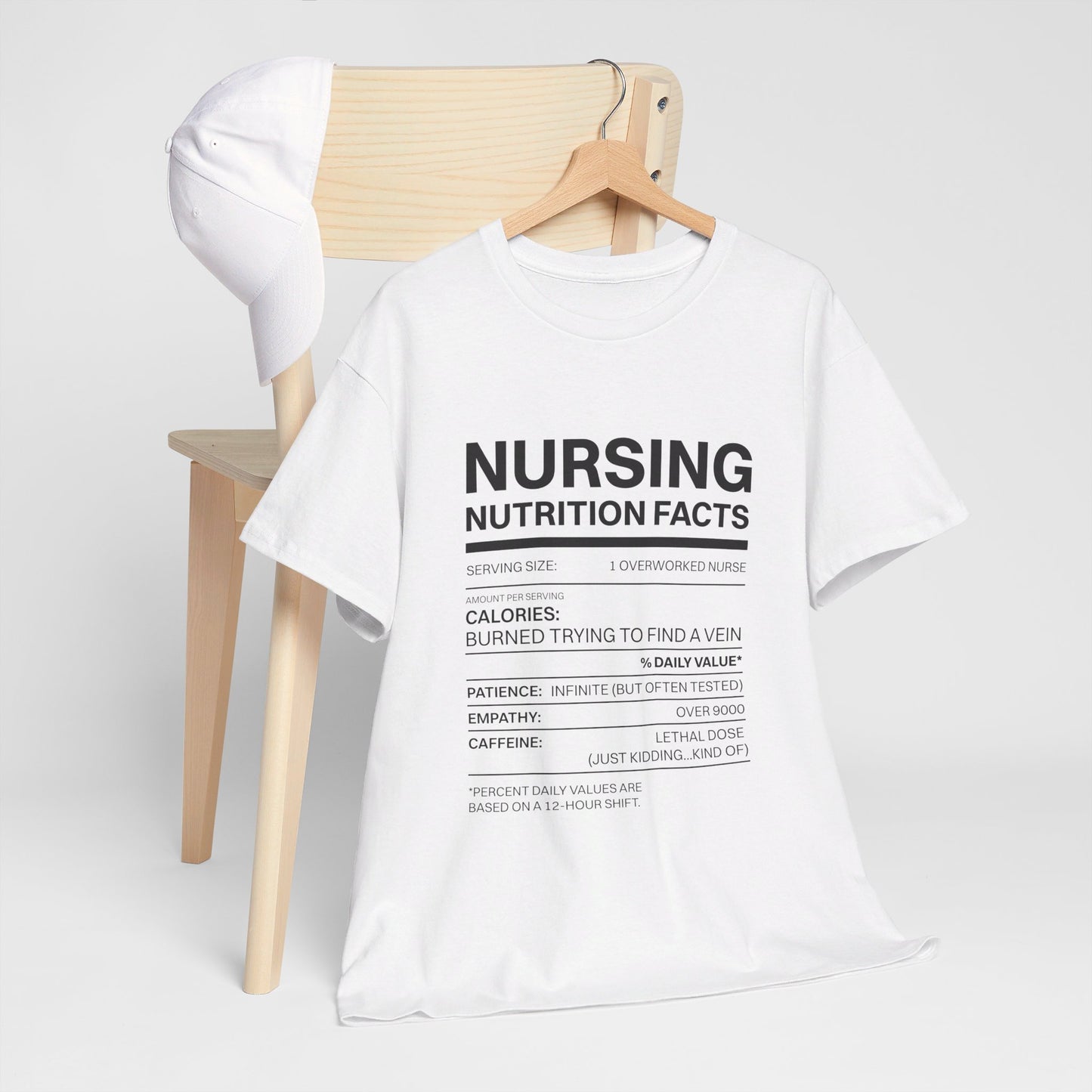 Funny Nursing Nutritional Fact Tee