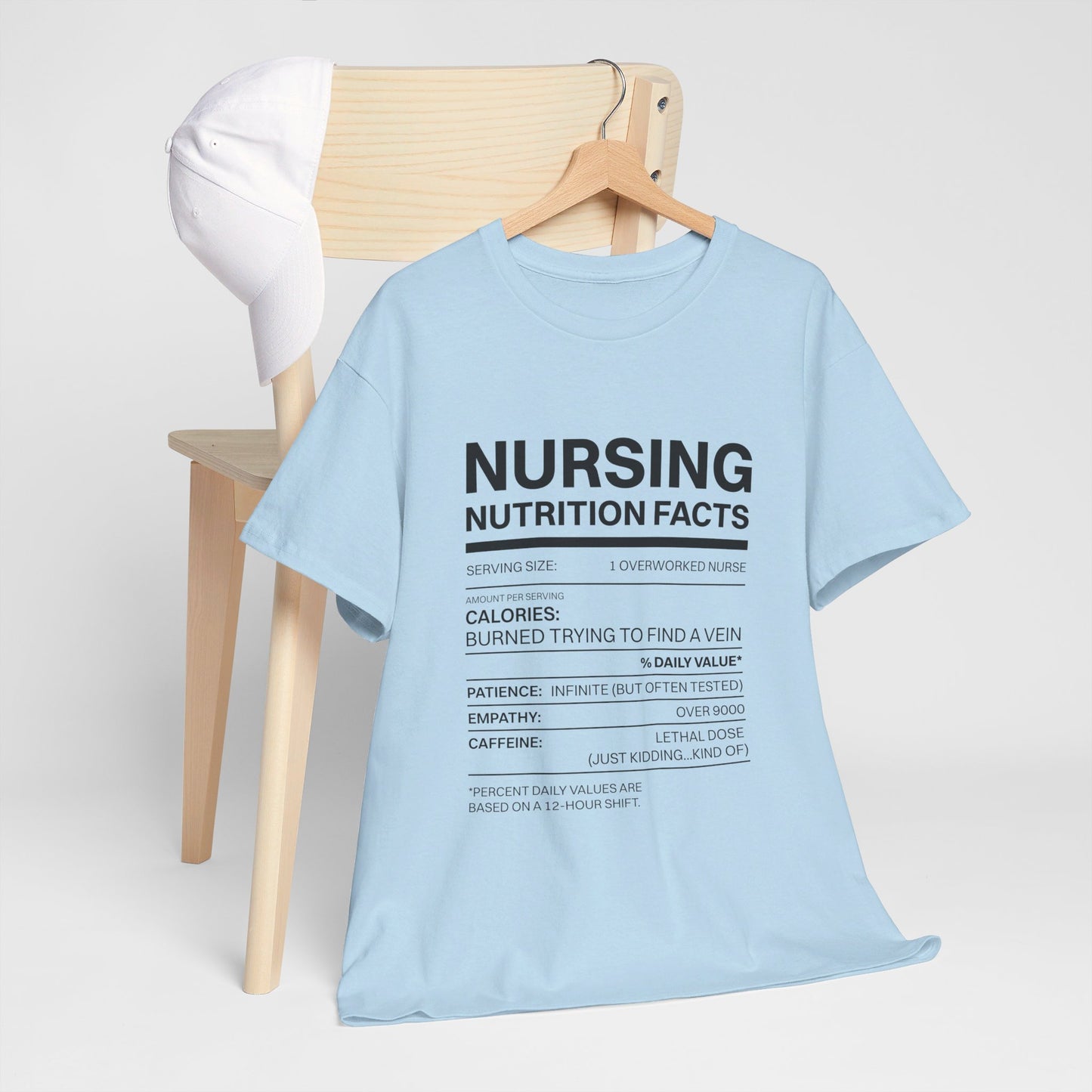 Funny Nursing Nutritional Fact Tee