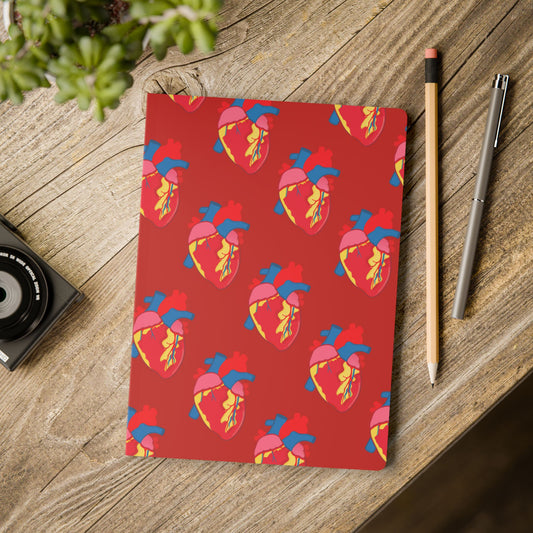 Cartoon Heart Softcover Journal