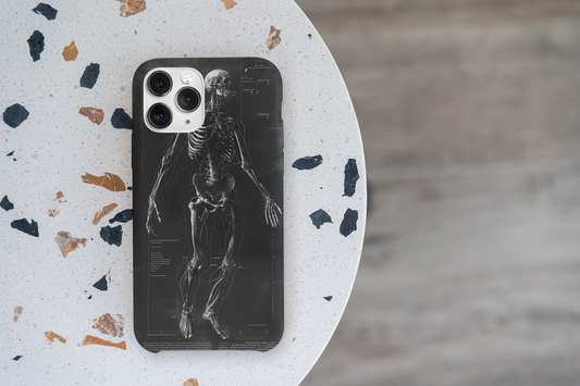 Dark Body Skeleton Illustration Phone Case