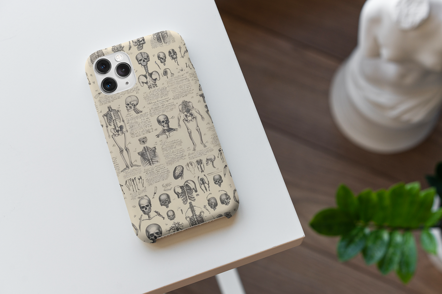 Phone Cases - Anatomical Vintage Human Skeleton Tough Case